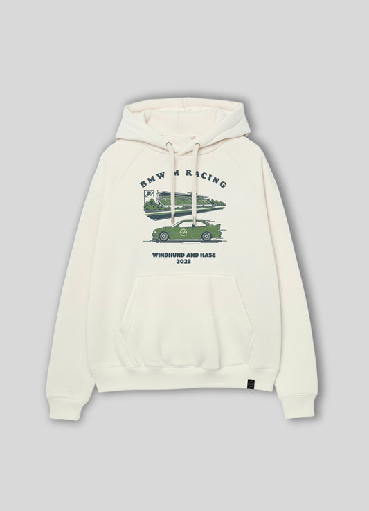 Hoodie BMW M Racing - Off White - Windhund and Hase