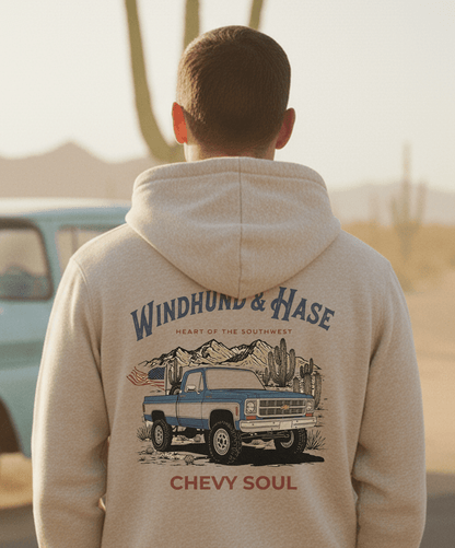 Hoodie Chevy Soul - Linen - Windhund and Hase