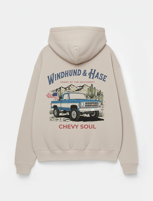 Hoodie Chevy Soul - Linen - Windhund and Hase