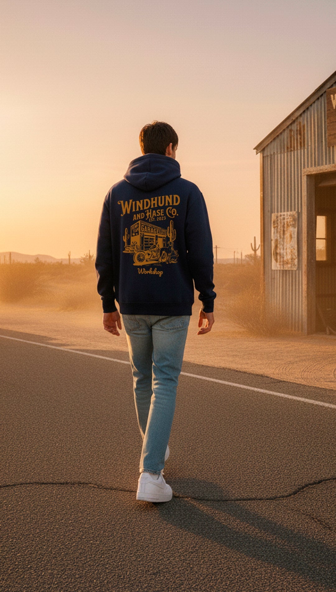 Hoodie Workshop - French Marino - Windhund and Hase