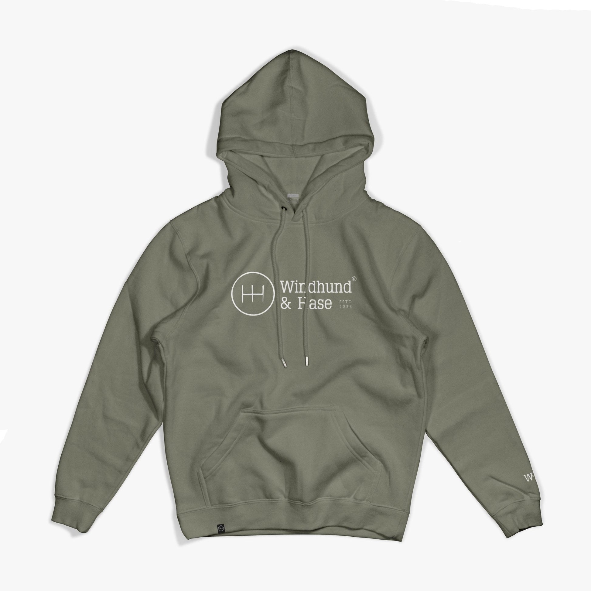 Sudadera Capucha Básica Logo - Army - Windhund and Hase