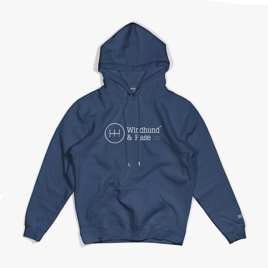Sudadera Capucha Básica Logo - Azul - Windhund and Hase