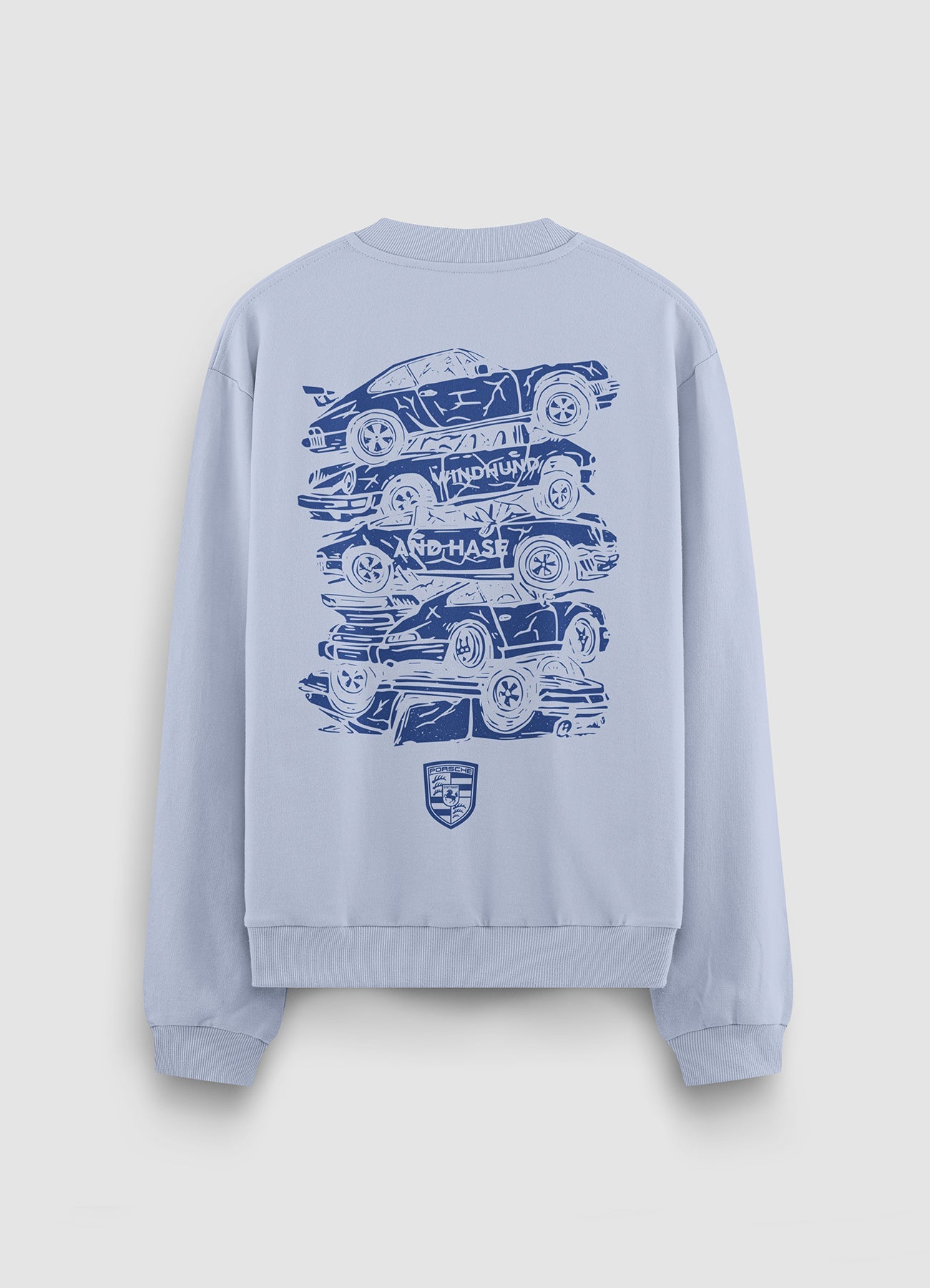 Sudadera Cuello Redondo Crash Porsche - Azul - Windhund and Hase
