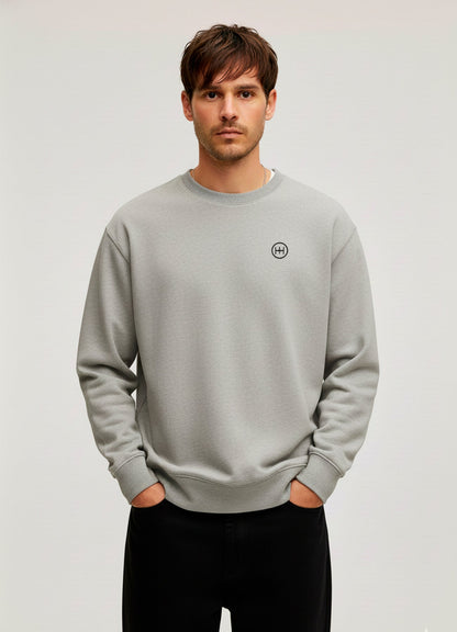Sudadera Cuello Redondo Datsun - Gris Ash - Windhund and Hase