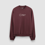 Sudadera cuello Redondo WH - Burdeos