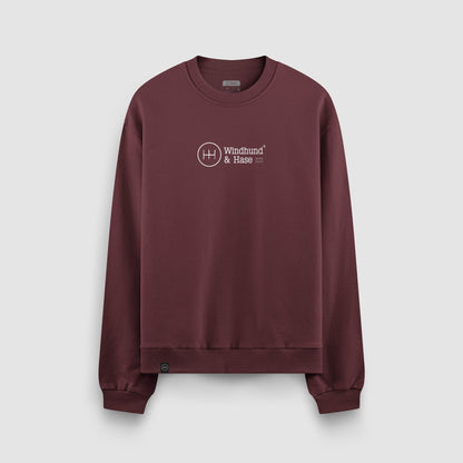 Sudadera cuello Redondo WH - Burdeos - Windhund and Hase