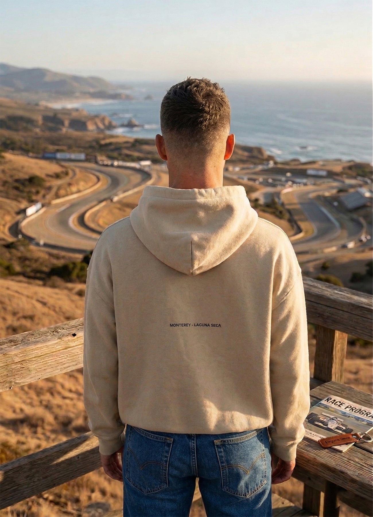 Sudadera Oversize Monterey Laguna Seca "Corkscrew Spec" - Heavyweight Edition - Windhund and Hase