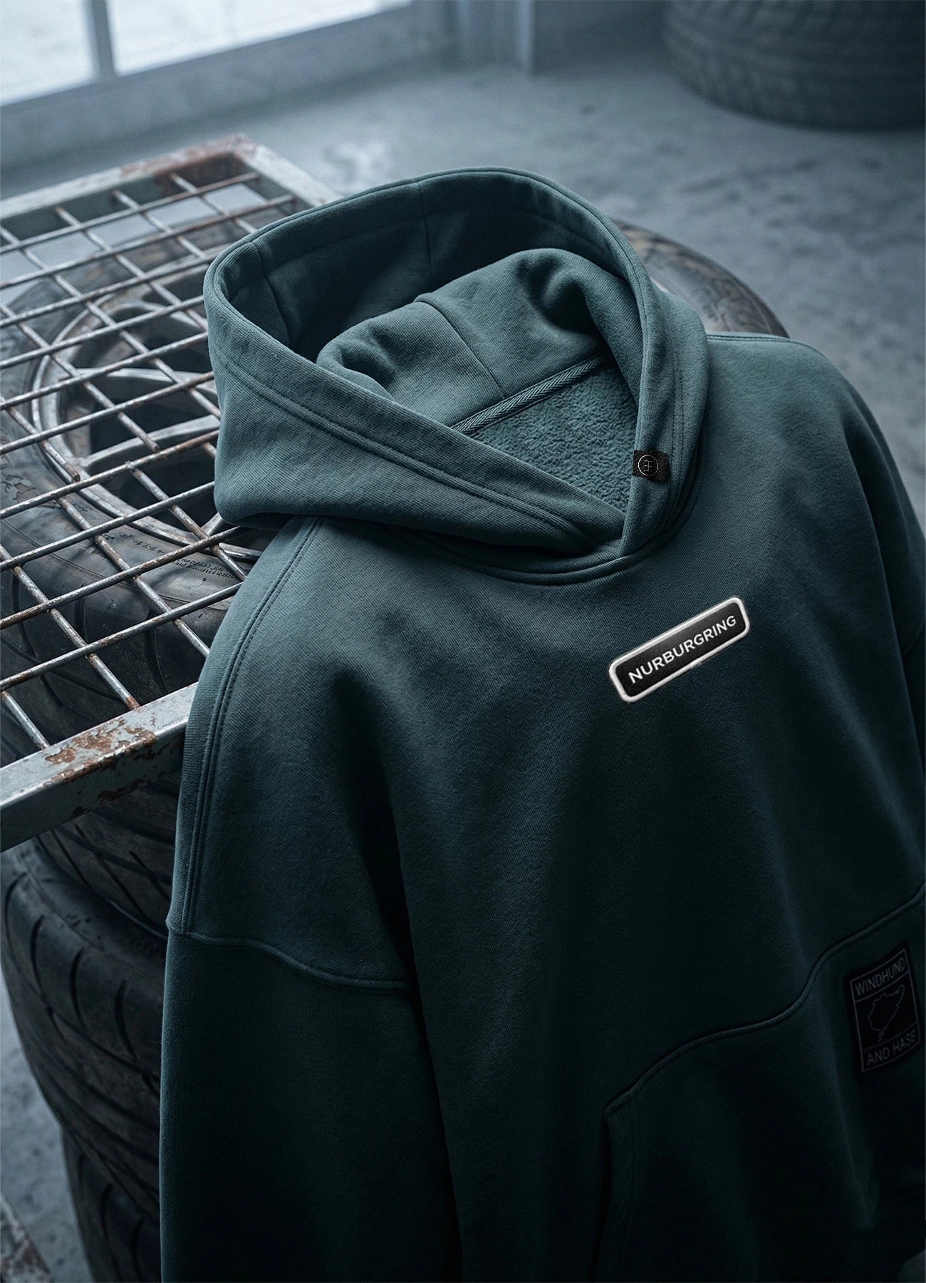 Sudadera Oversize Nürburgring "Track Spec" - Heavyweight Edition - Windhund and Hase