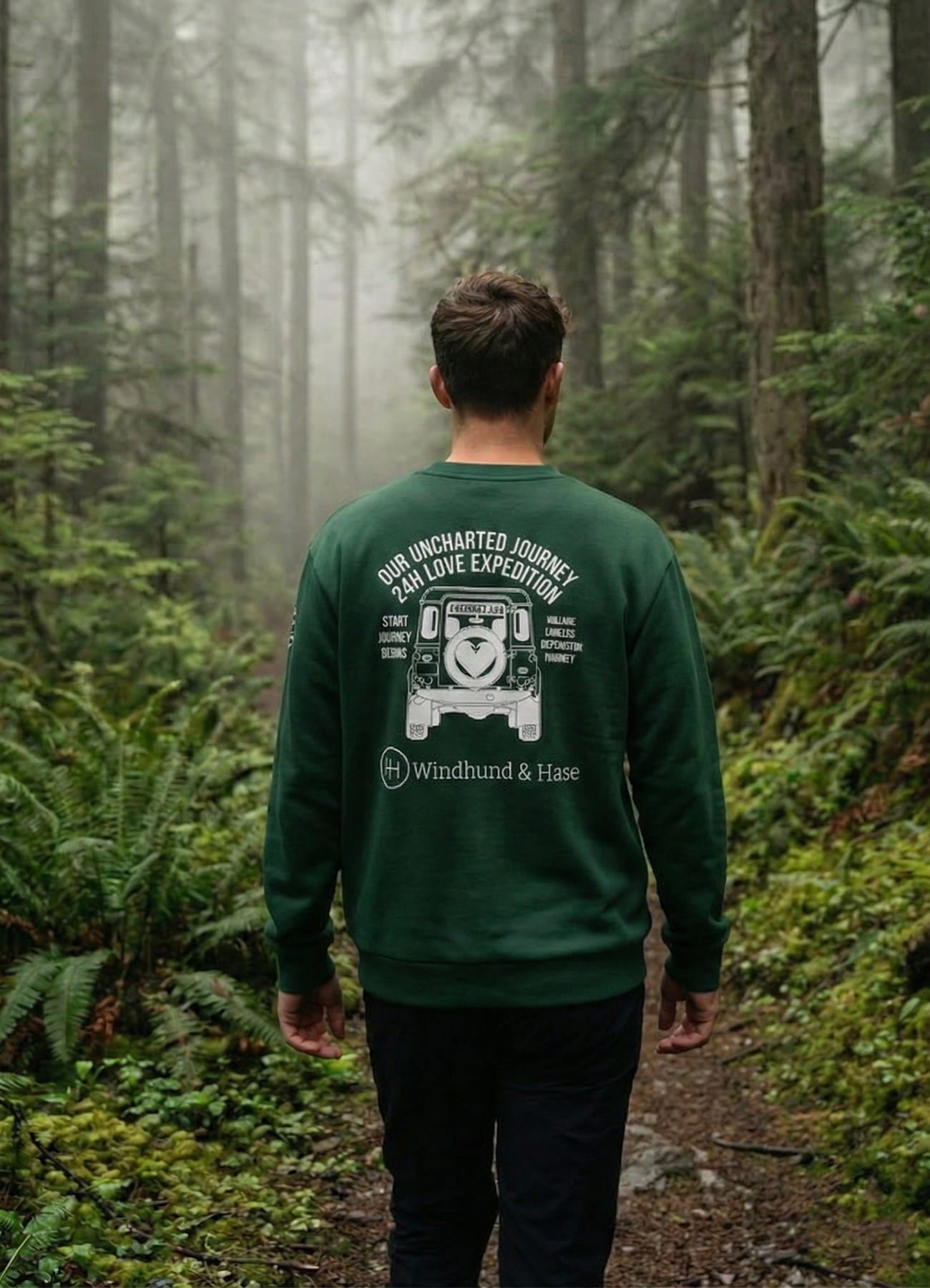 Sudadera WYH Lovers - Verde Imperial - Men - Windhund and Hase