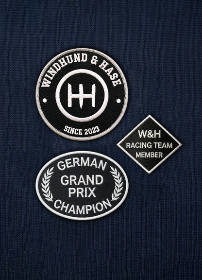 Sudadera Zip 2/3 - W&H German Grand prix - Marino - Windhund and Hase