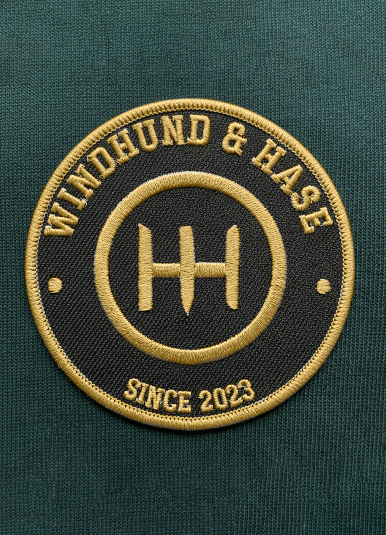 Sudadera Zip 2/3 - W&H German Grand prix - Verde imperial - Windhund and Hase