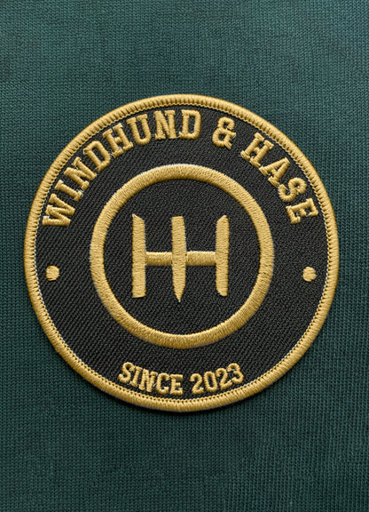 Sudadera Zip 2/3 - W&H German Grand prix - Verde imperial - Windhund and Hase