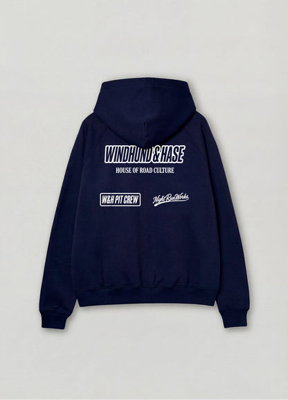 Sudadera Zip - Windhund Pit Crew - French Marino - Windhund and Hase