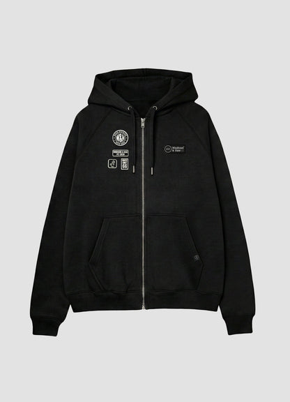 Sudadera Zip - Windhund Pit Crew - Negro - Windhund and Hase