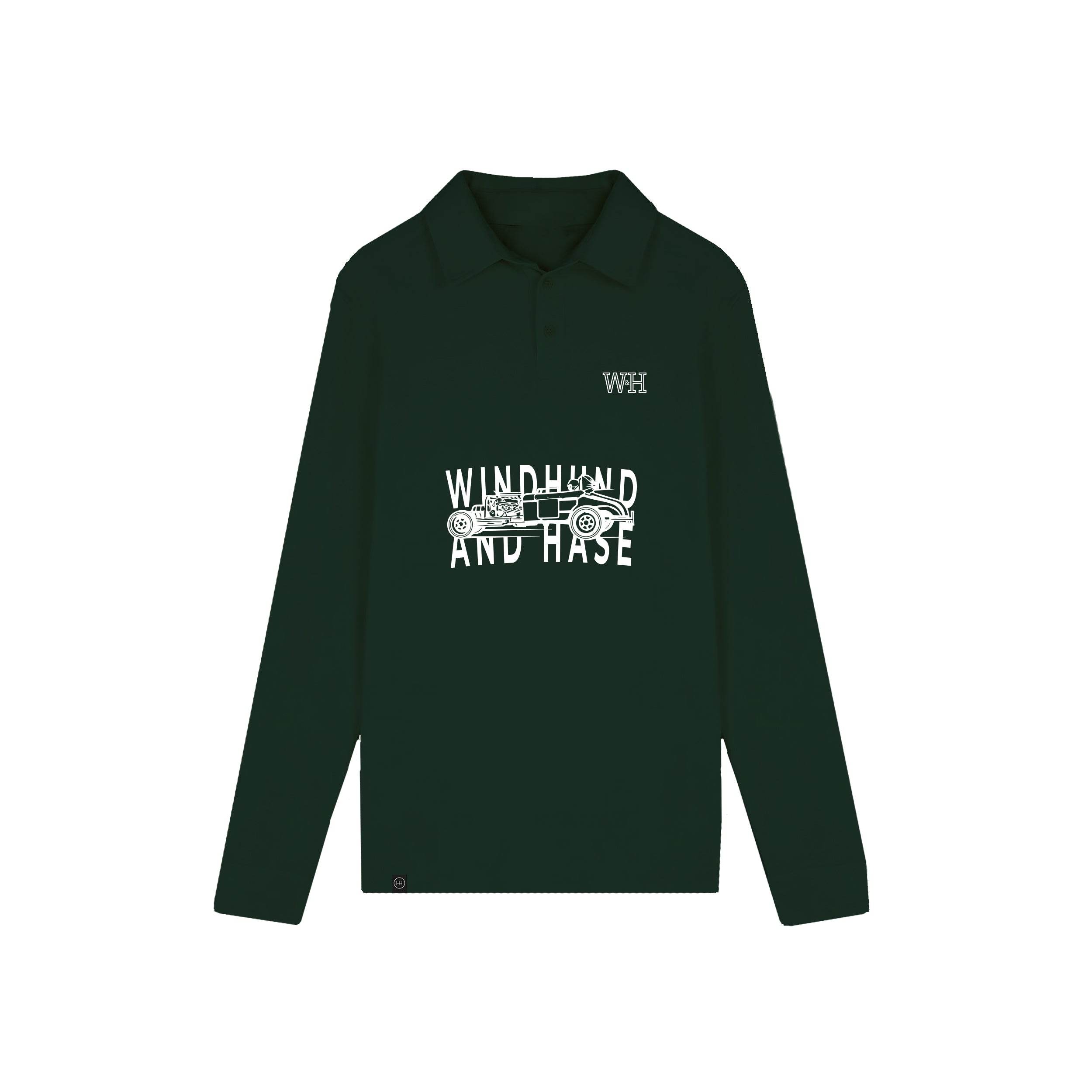Sudadera Polo WH - Verde Botella - Windhund and Hase